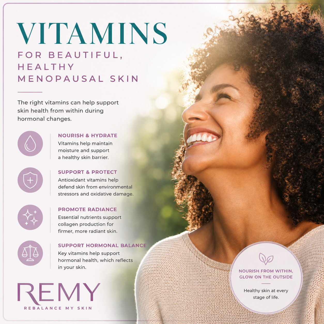 Best Vitamins for Menopausal Skin | Collagen & Skin Support | REMY